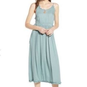 NWT Scotch & Soda Midi Sun Dress Sea Green